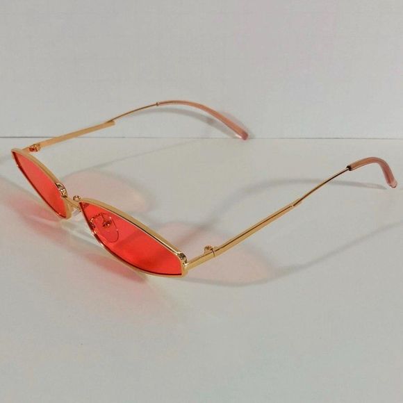 A84-1: PINK Skinny Len Sunglasses - Picture 3 of 4